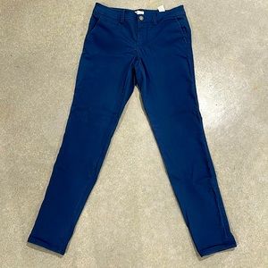 Market & Spruce  Mid Rise Skinny Capri Cuffed Pant Blue Size 6